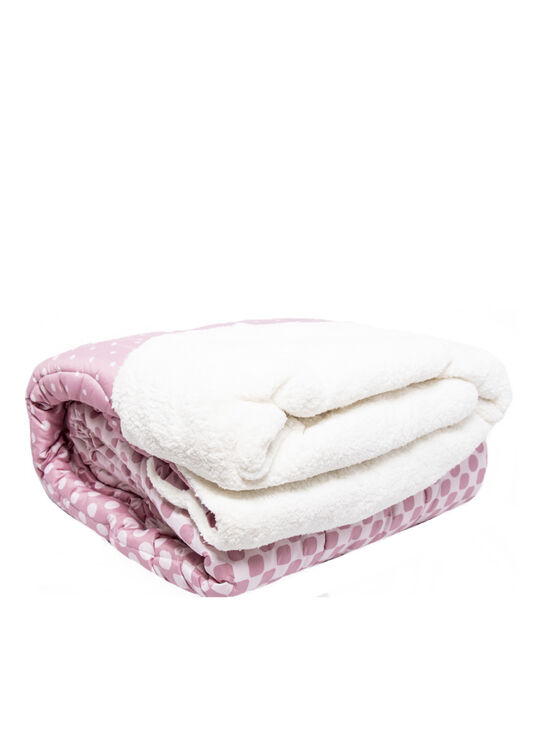 PLUMÓN INVIERNO ESTAMPADO SHERPA 1.5PL - PUNTOS PINK R2 FAMILY SHOP